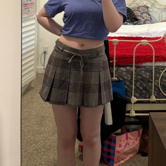 Hollister Dresses & Skirts - Light Brown Plaid Skort
